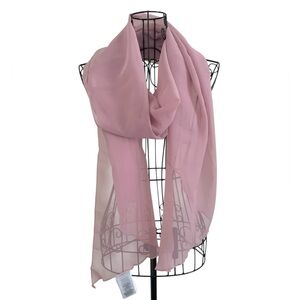 David’s Bridal Quartz Chiffon Sheer Wrap Shawl Scarf